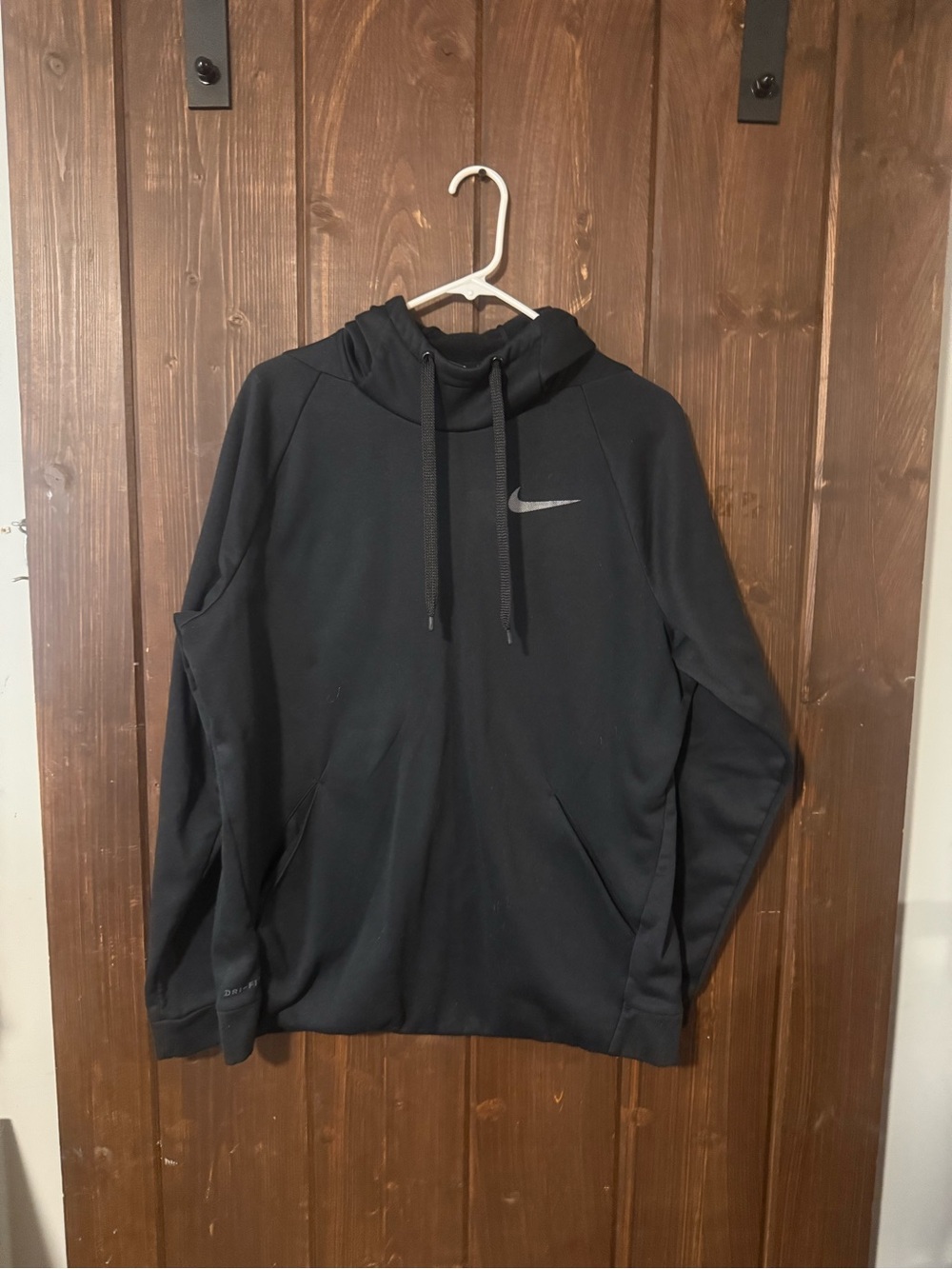 Nike Black Performance Pullover Hoodie with Swoosh
